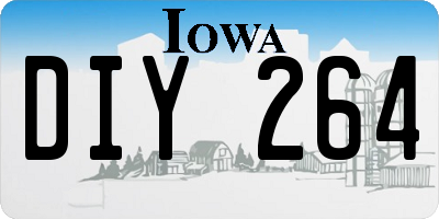 IA license plate DIY264