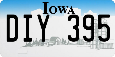 IA license plate DIY395