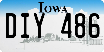 IA license plate DIY486