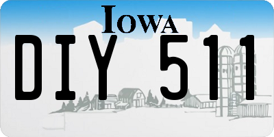 IA license plate DIY511