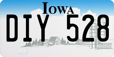 IA license plate DIY528