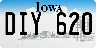 IA license plate DIY620