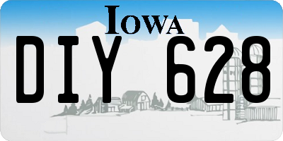 IA license plate DIY628