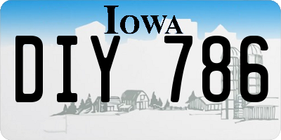 IA license plate DIY786