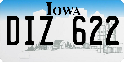 IA license plate DIZ622