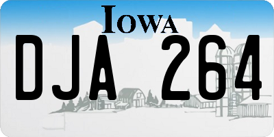 IA license plate DJA264