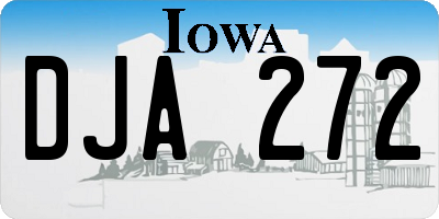 IA license plate DJA272
