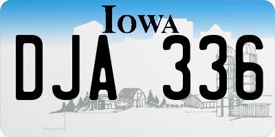 IA license plate DJA336