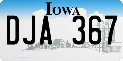 IA license plate DJA367