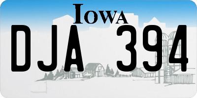 IA license plate DJA394