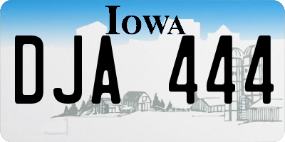 IA license plate DJA444