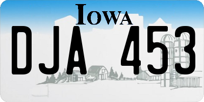 IA license plate DJA453