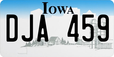 IA license plate DJA459