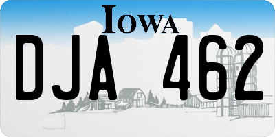 IA license plate DJA462