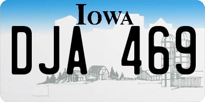 IA license plate DJA469
