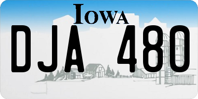 IA license plate DJA480
