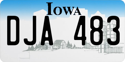 IA license plate DJA483