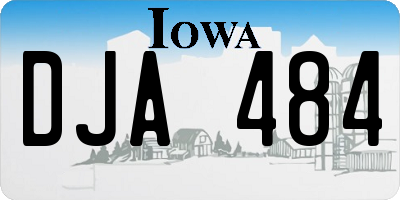 IA license plate DJA484
