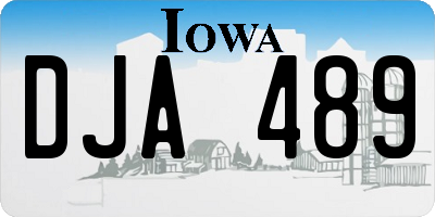 IA license plate DJA489