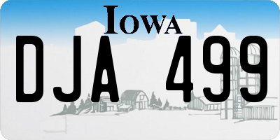 IA license plate DJA499