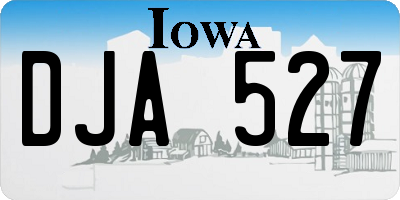 IA license plate DJA527
