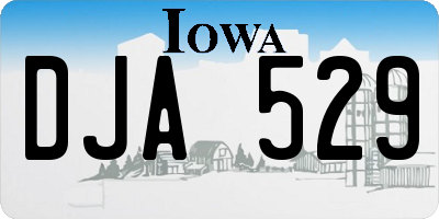 IA license plate DJA529
