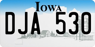 IA license plate DJA530