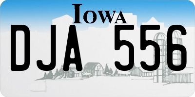 IA license plate DJA556