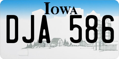 IA license plate DJA586