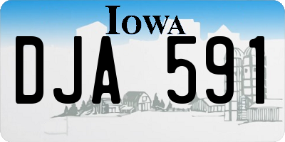 IA license plate DJA591