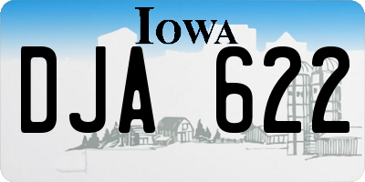 IA license plate DJA622