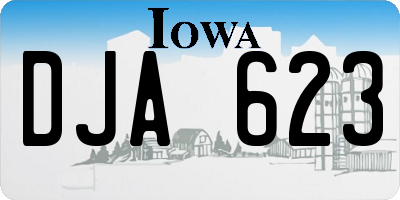 IA license plate DJA623