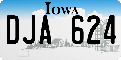 IA license plate DJA624