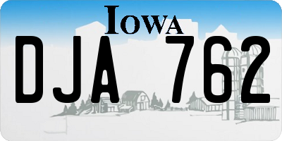 IA license plate DJA762