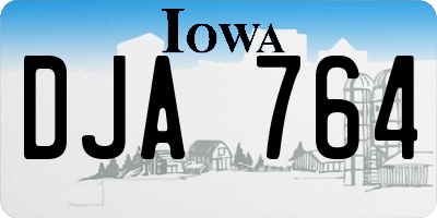 IA license plate DJA764