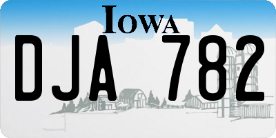 IA license plate DJA782