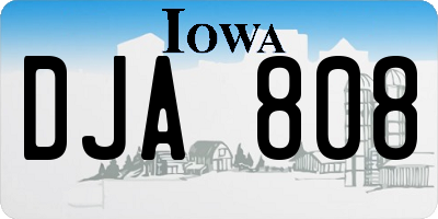 IA license plate DJA808
