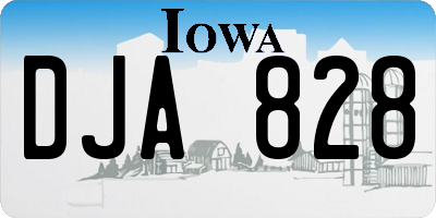 IA license plate DJA828