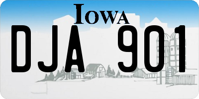IA license plate DJA901