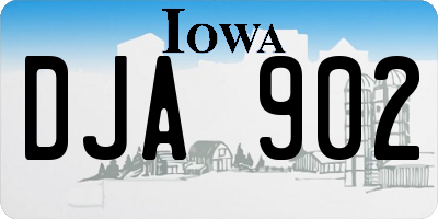 IA license plate DJA902