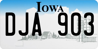 IA license plate DJA903