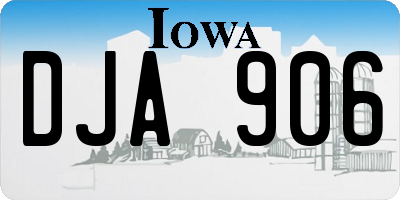 IA license plate DJA906