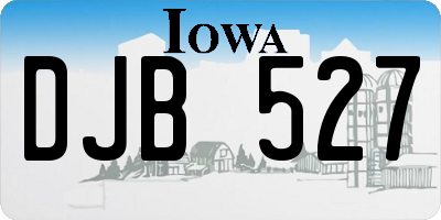 IA license plate DJB527