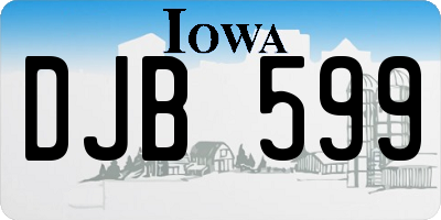 IA license plate DJB599