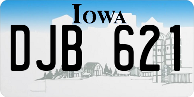 IA license plate DJB621