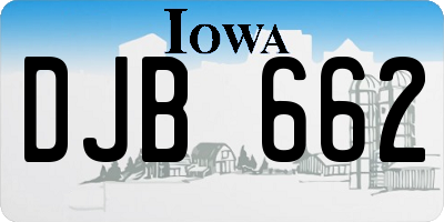 IA license plate DJB662