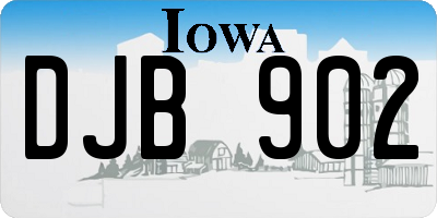 IA license plate DJB902