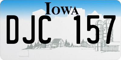 IA license plate DJC157
