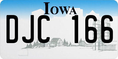 IA license plate DJC166