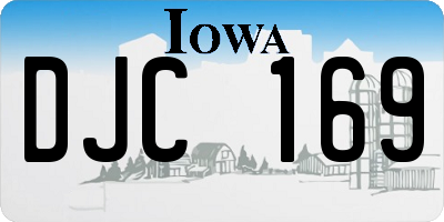 IA license plate DJC169